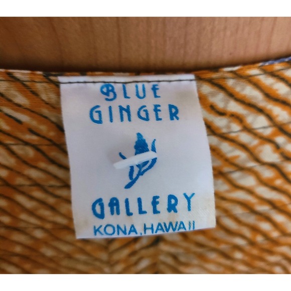 Blue Ginger 100% Cotton Bohemian Maxi Dress MEDIUM Fall Tapestry Boho Crunchy M - Picture 7 of 11